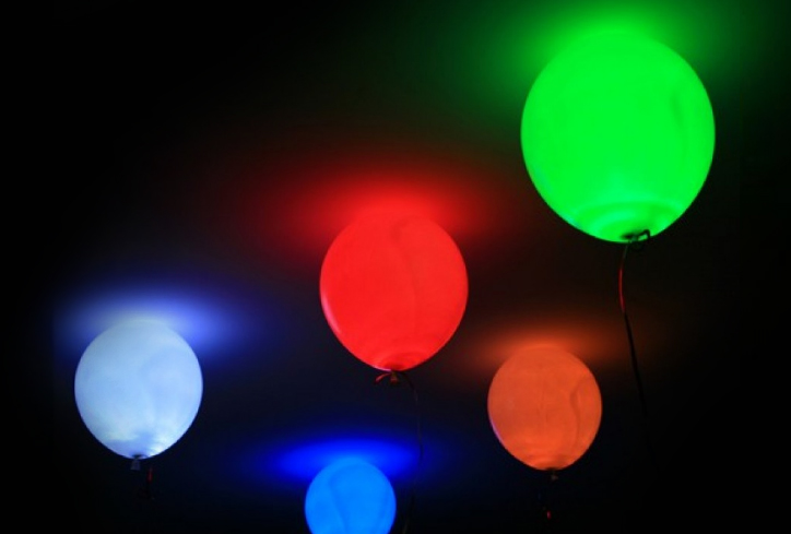 balloon glow lights bulbs inside