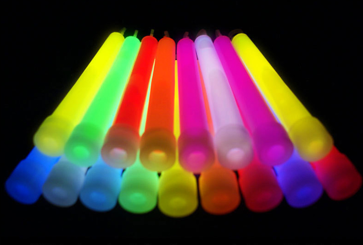 glow sticks party colors