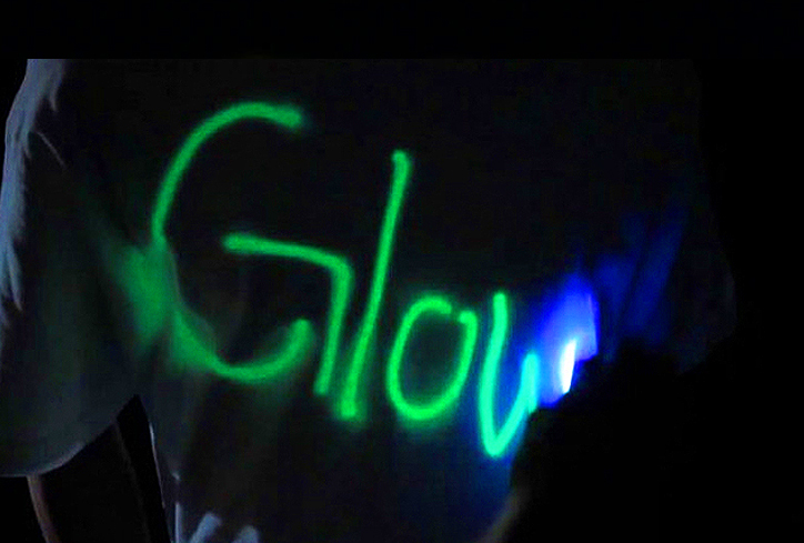 uv laser t-shirt glow